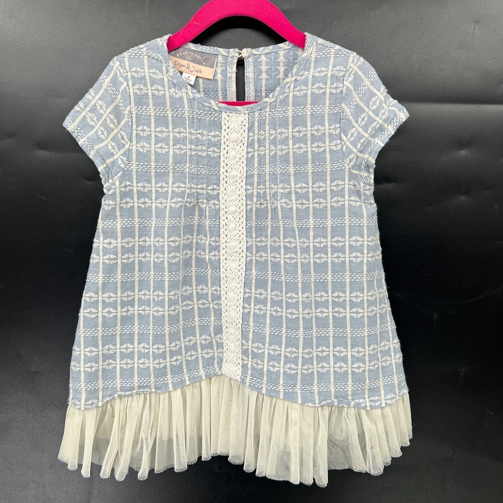Pastourelle by Pippa & Julie textured embroidery tutu dress old money preppy 6